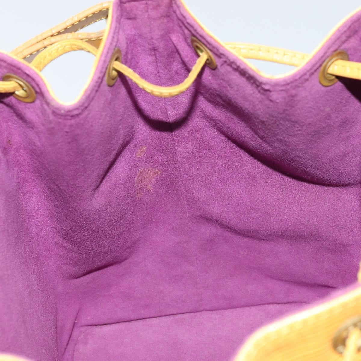 Louis Vuitton Petit Noe Handbag Epi Leather, Yellow, Leather, Shoulder Bag