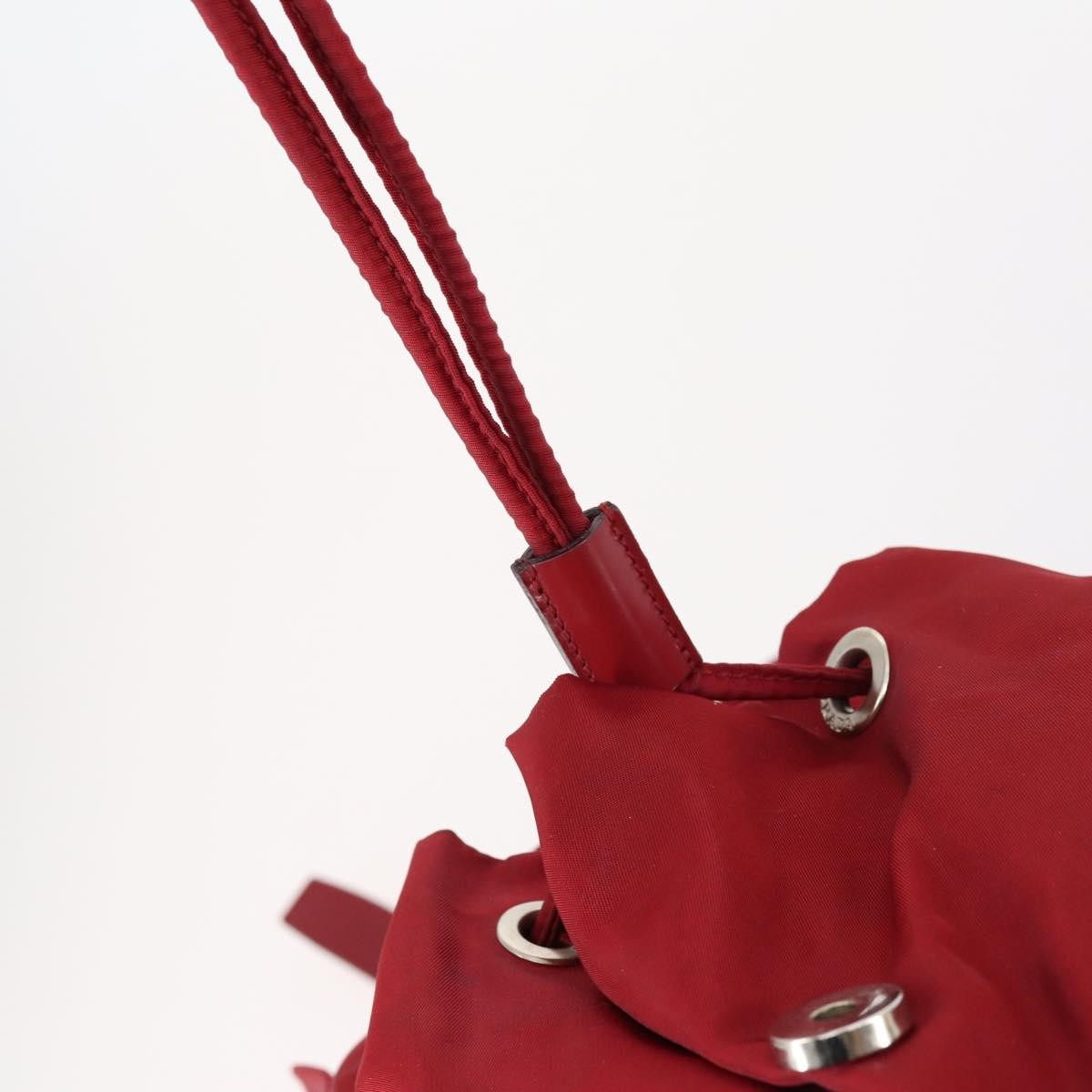Prada Double Front Pocket Backpack Tessuto, RED, NYLON, Backpack