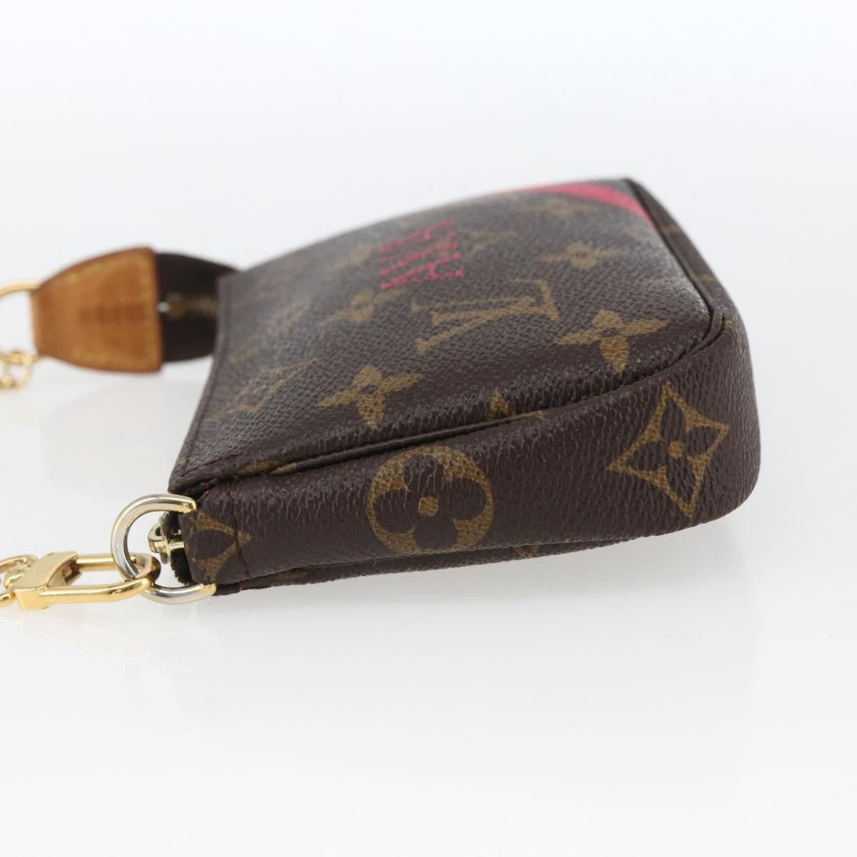 Louis Vuitton Mini pochette accessoires Canvas, BROWN, CANVAS, Clutche & pouche
