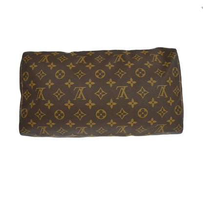 Louis Vuitton Speedy Handbag Monogram Canvas, Brown, Canvas, Handbag
