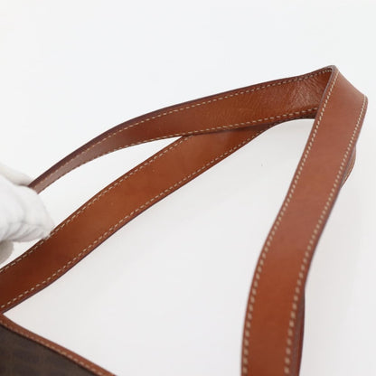 Celine Vintage Macadam Shopper Tote Coated Canvas, BROWN, CANVAS, Tote bag