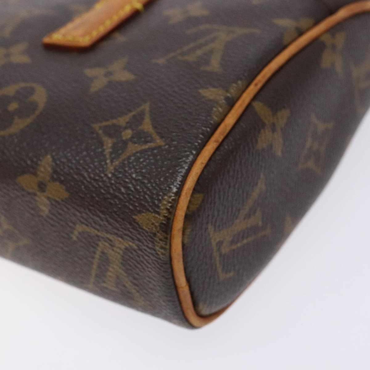 Louis Vuitton Sonatine Handbag Monogram Canvas, BROWN, CANVAS, Handbag