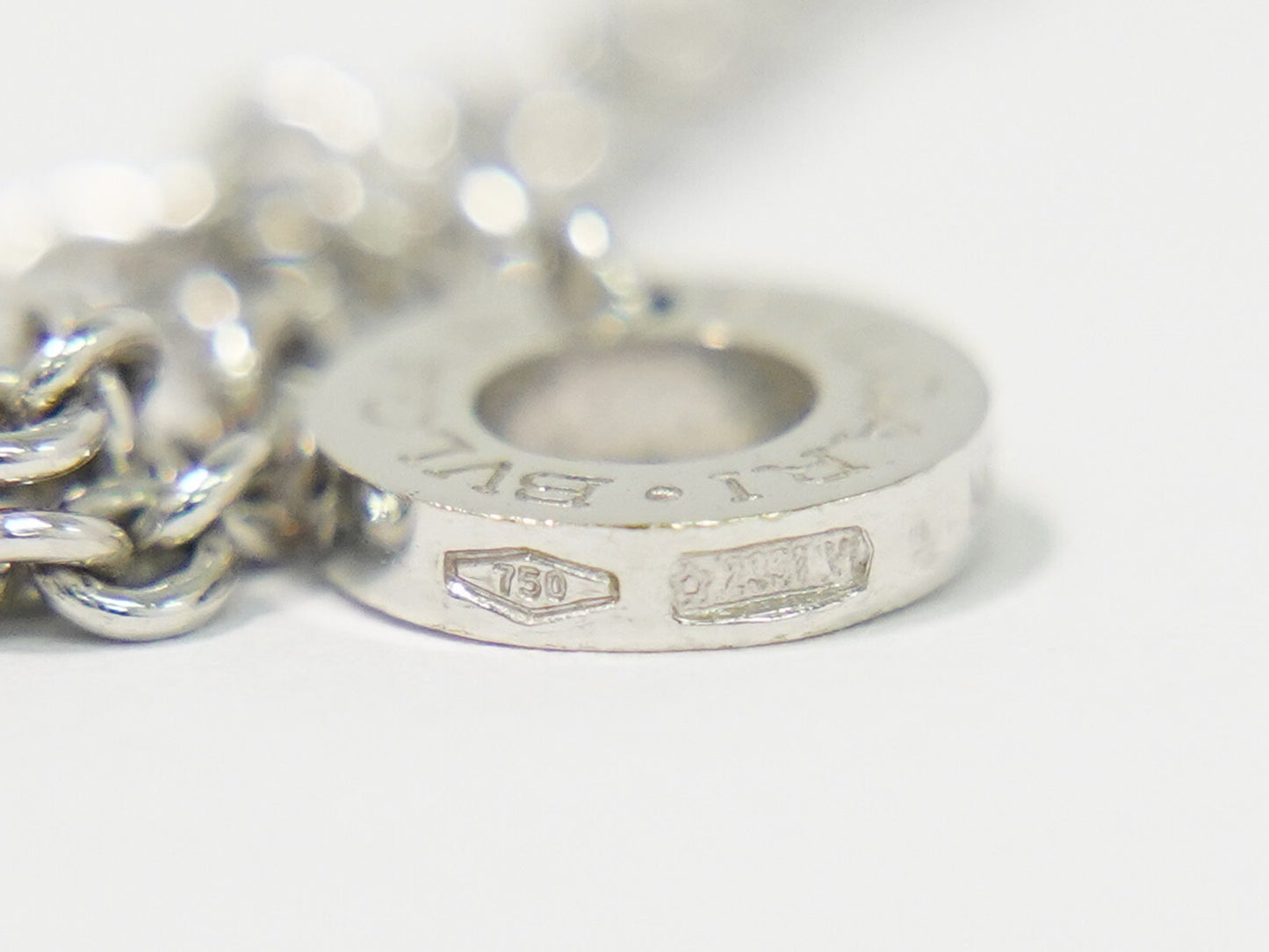 Bvlgari Parentesi Pendant Necklace 18K White Gold, SILVER, WHITE_GOLD, Necklace