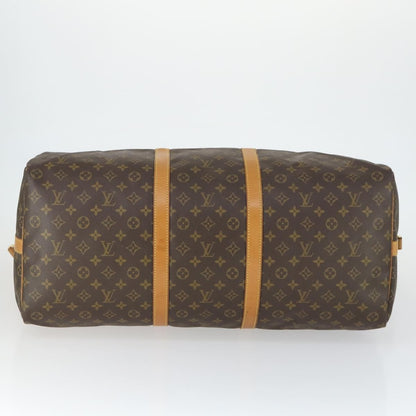 Louis Vuitton Keepall Bandouliere Bag Monogram Canvas, BROWN, CANVAS, Travel bag