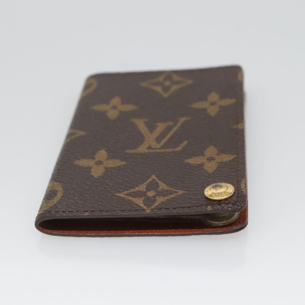 Louis Vuitton Porte Cartes Pression Card Case Monogram Canvas, BROWN, CANVAS, Card Holders
