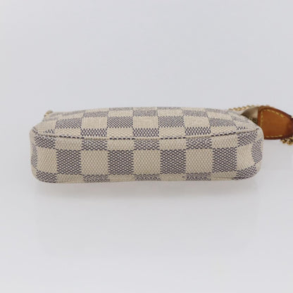 Louis Vuitton Pochette Accessoires Damier, WHITE, CANVAS, Clutche & pouche