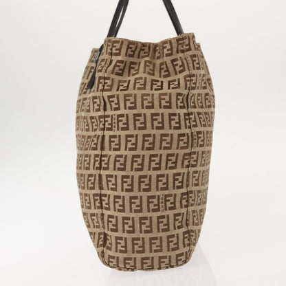Fendi Vintage Tote Zucca Canvas, BEIGE, CANVAS, Tote bag