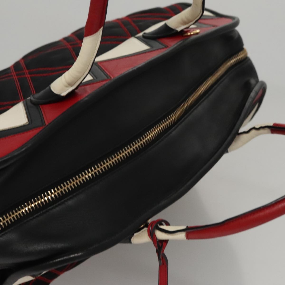 Prada Convertible Boston Bag Vitello Shine, MULTICOLOUR, NYLON, Handbag