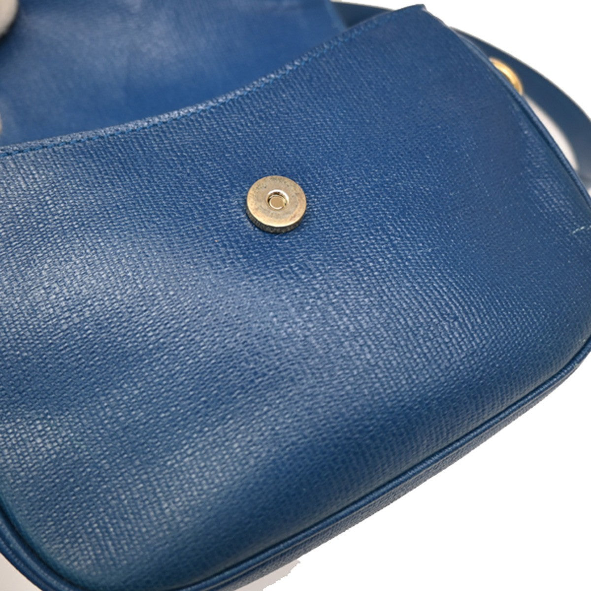 Saint Laurent Chyc Flap Bag Leather, NAVY, LEATHER, Shoulder bag