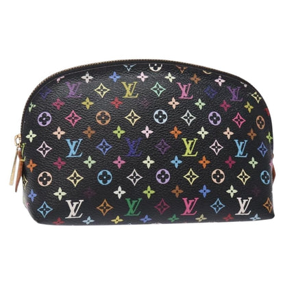 Louis Vuitton Cosmetic Pouch Monogram Multicolor, BLACK, CANVAS, Clutche & pouche