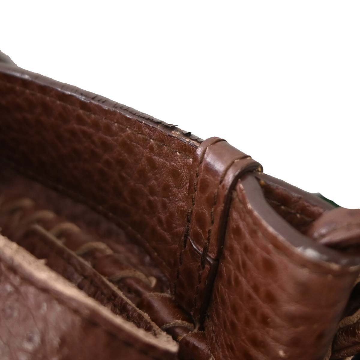 Bottega Veneta Vintage Shoulder Bag Intrecciato Leather, BROWN, LEATHER, Shoulder bag
