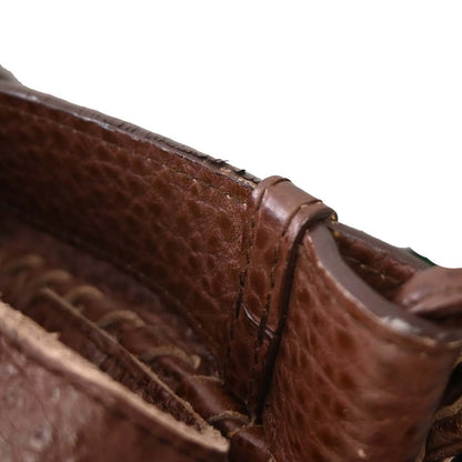 Bottega Veneta Vintage Shoulder Bag Intrecciato Leather, BROWN, LEATHER, Shoulder bag