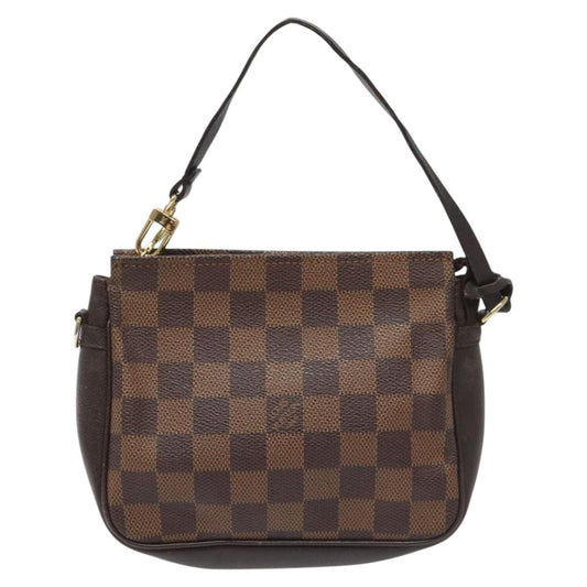 Louis Vuitton Trousse Make Up Bag Damier, BROWN, CANVAS, Clutche & pouche