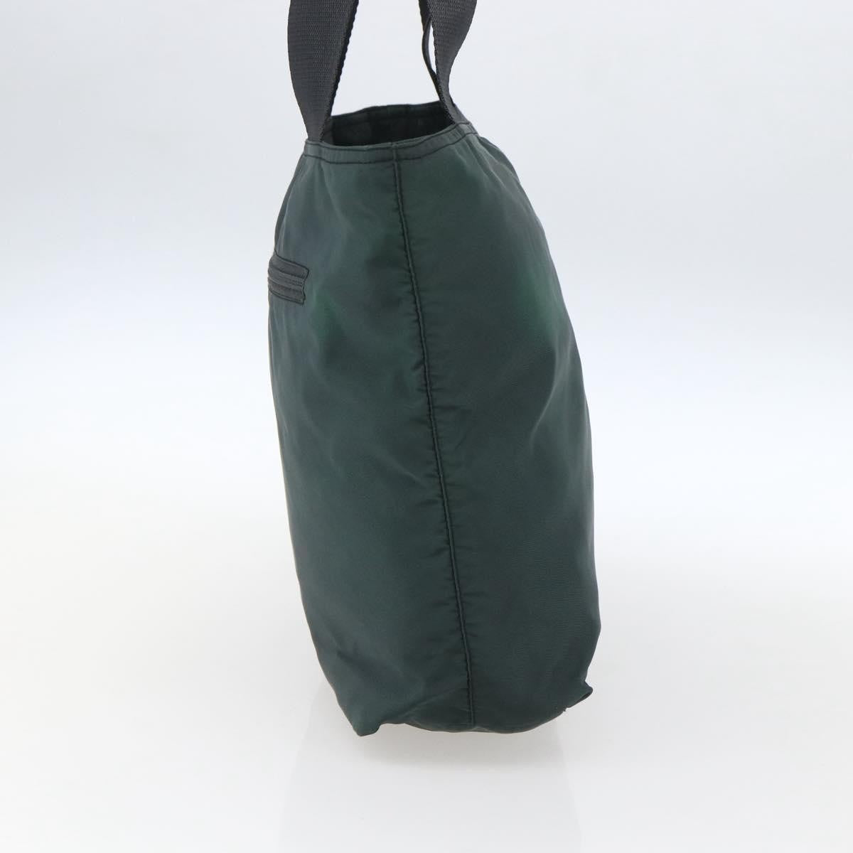 Prada Vintage Zip Tote Tessuto, Green, Nylon, Tote Bag