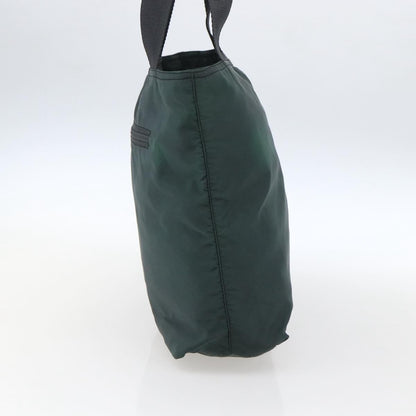 Prada Vintage Zip Tote Tessuto, Green, Nylon, Tote Bag