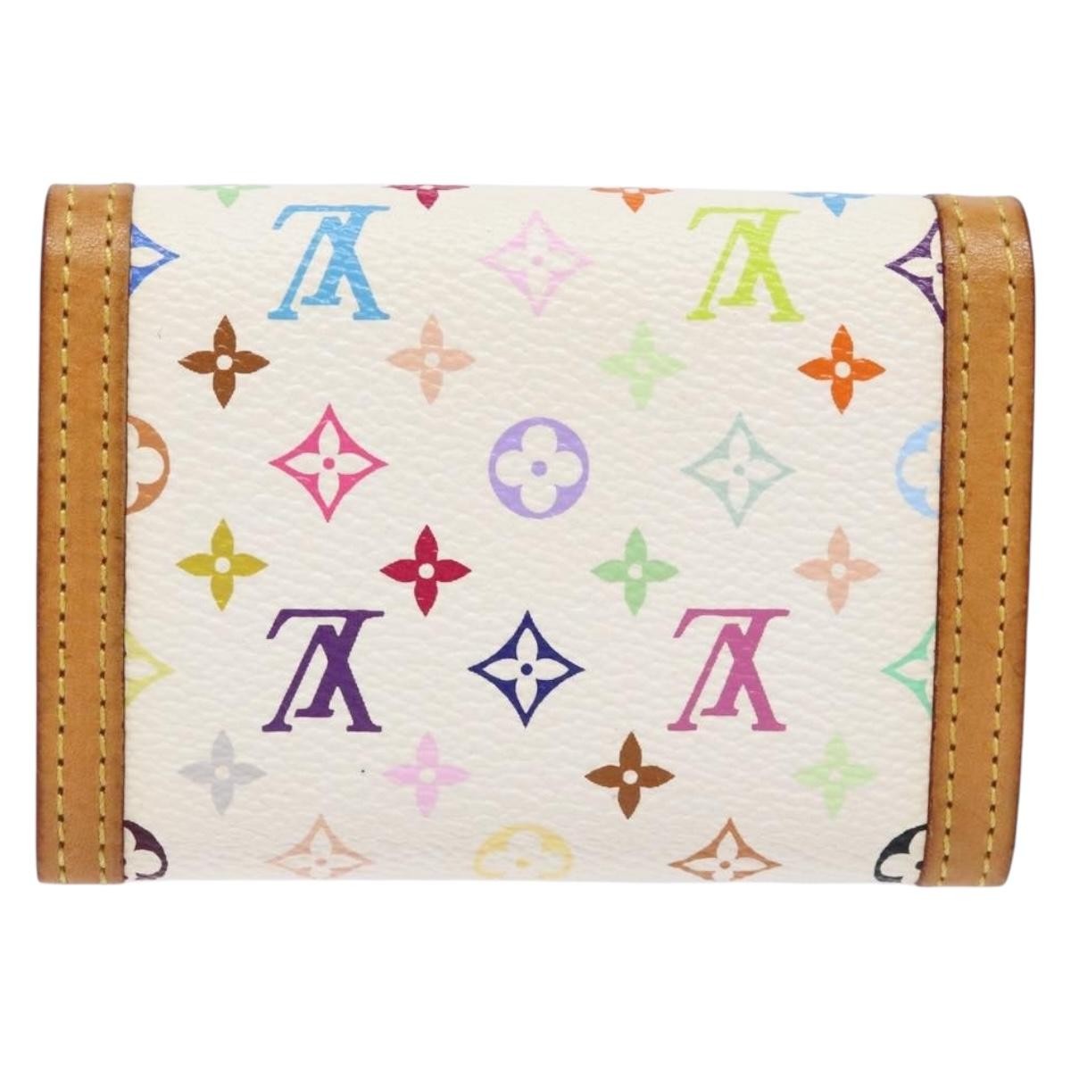 Louis Vuitton Porte-Monnaie Plat Coin Purse Monogram Multicolor, MULTICOLOUR, CANVAS, Wallets