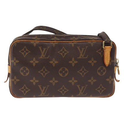 Louis Vuitton Pochette Marly Bandouliere Bag Monogram Canvas, BROWN, CANVAS, Shoulder bag