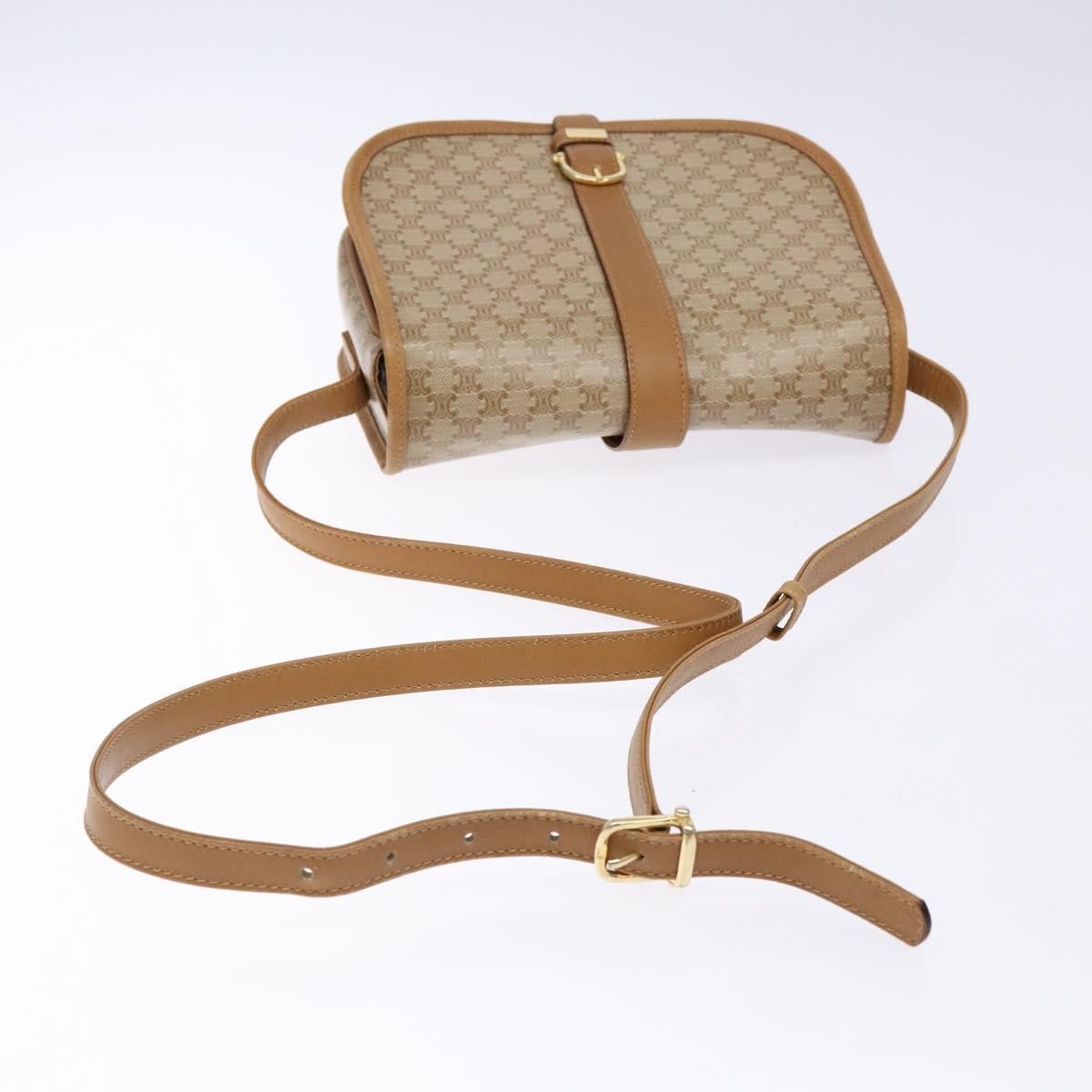 Celine Vintage Triomphe Shoulder Bag Canvas, BEIGE, CANVAS, Shoulder bag