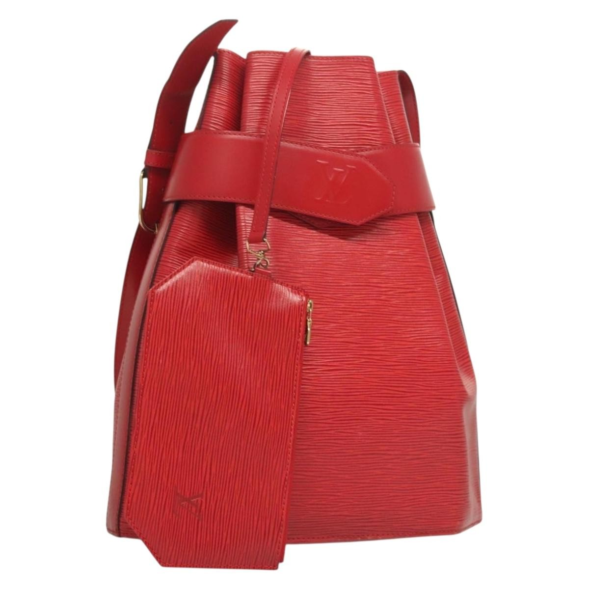 Louis Vuitton Vintage Sac d'Epaule Handbag Epi Leather, RED, LEATHER, Handbag