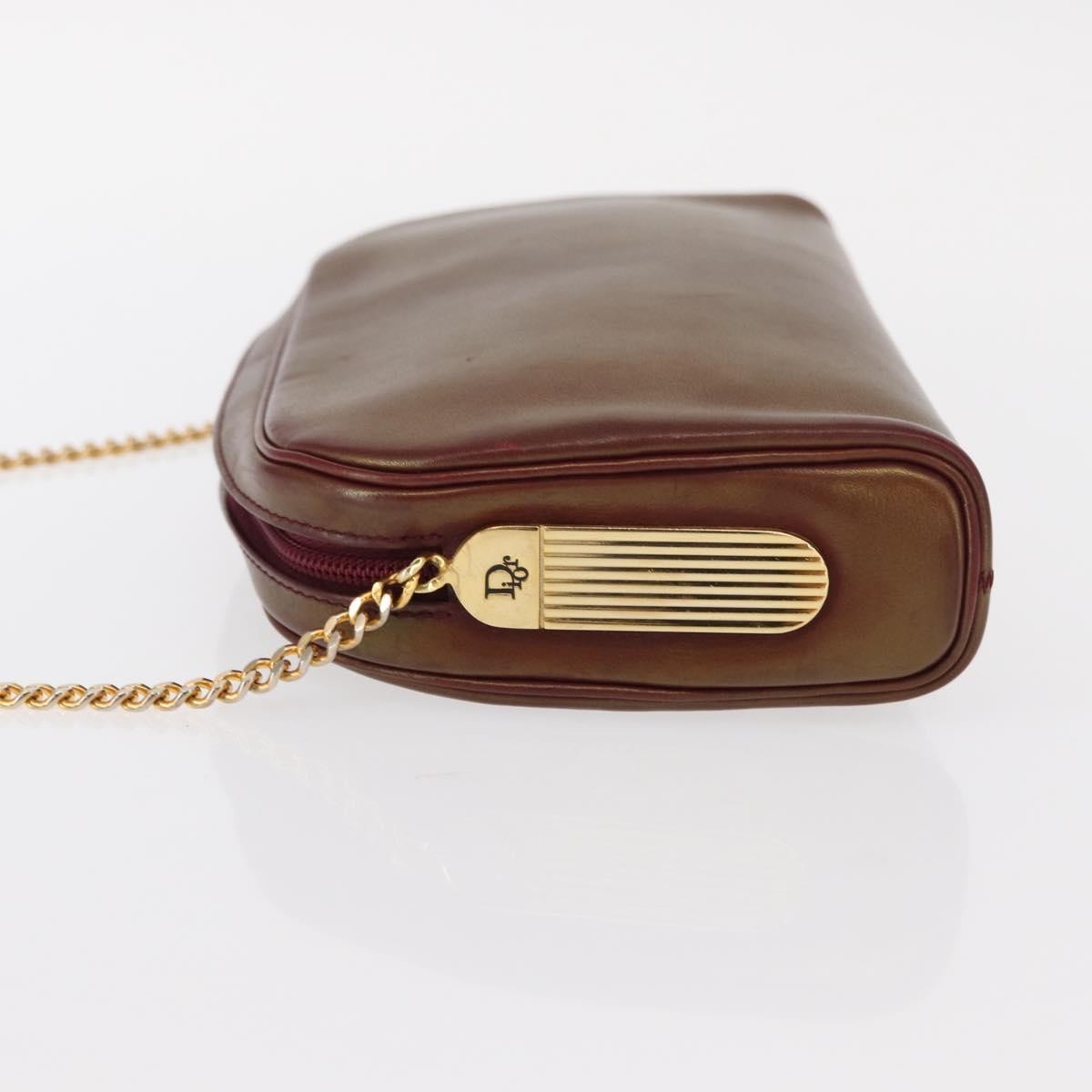 Christian Dior Vintage Shoulder Bag Leather, RED, LEATHER, Shoulder bag