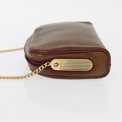 Christian Dior Vintage Shoulder Bag Leather, RED, LEATHER, Shoulder bag