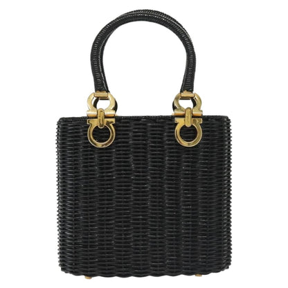 Salvatore Ferragamo Gancini mini handbag Wood, BLACK, WOOD, Handbag