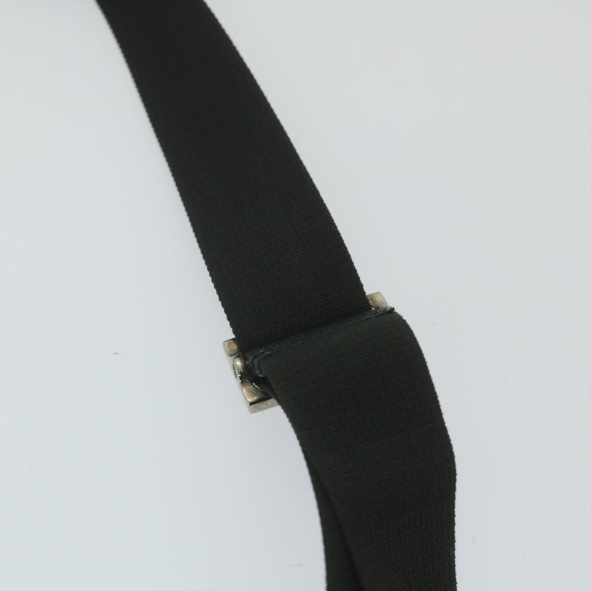 Gucci Vintage Flap Crossbody Bag Nylon, Black, Nylon, Shoulder Bag