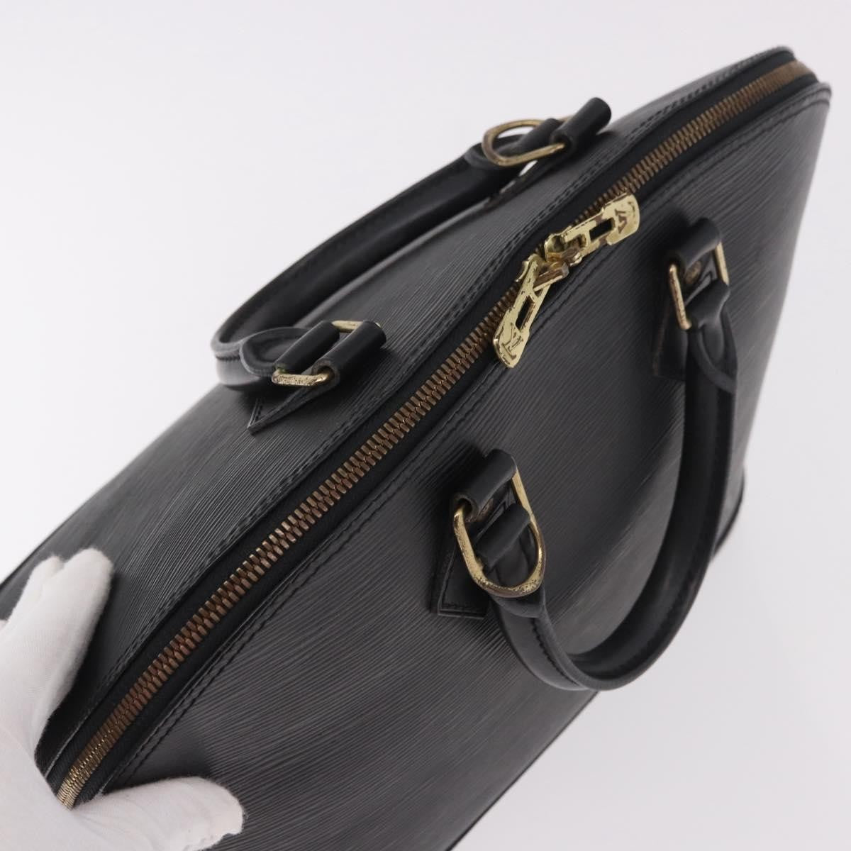 Louis Vuitton Alma Handbag Epi Leather, Black, Leather, Handbag