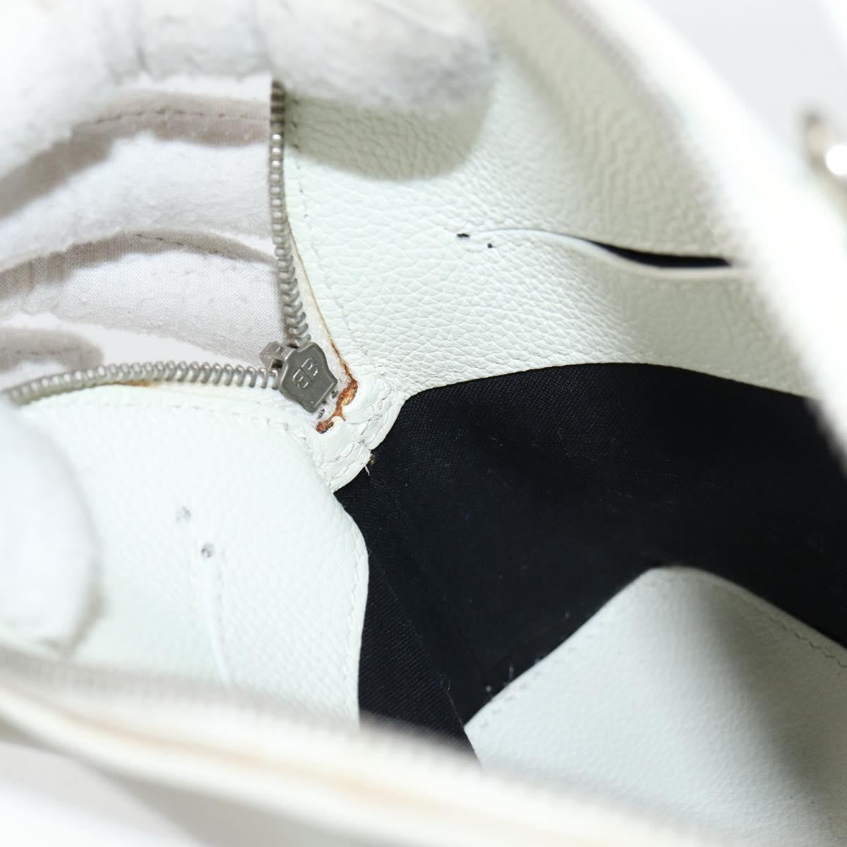Balenciaga Logo Ville Bag Leather, WHITE, LEATHER, Handbag