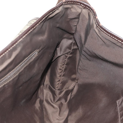 Gucci Interlocking G Messenger Bag GG Coated Canvas, BROWN, PVC, Crossbody bag