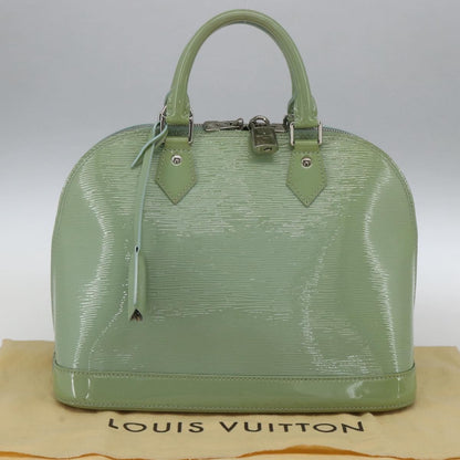 Louis Vuitton Alma Handbag Monogram Vernis, GREEN, PATENT_LEATHER, Handbag