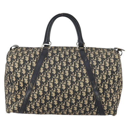 Christian Dior Vintage Trotter Boston Bag Diorissimo Canvas, NAVY, CANVAS, Travel bag