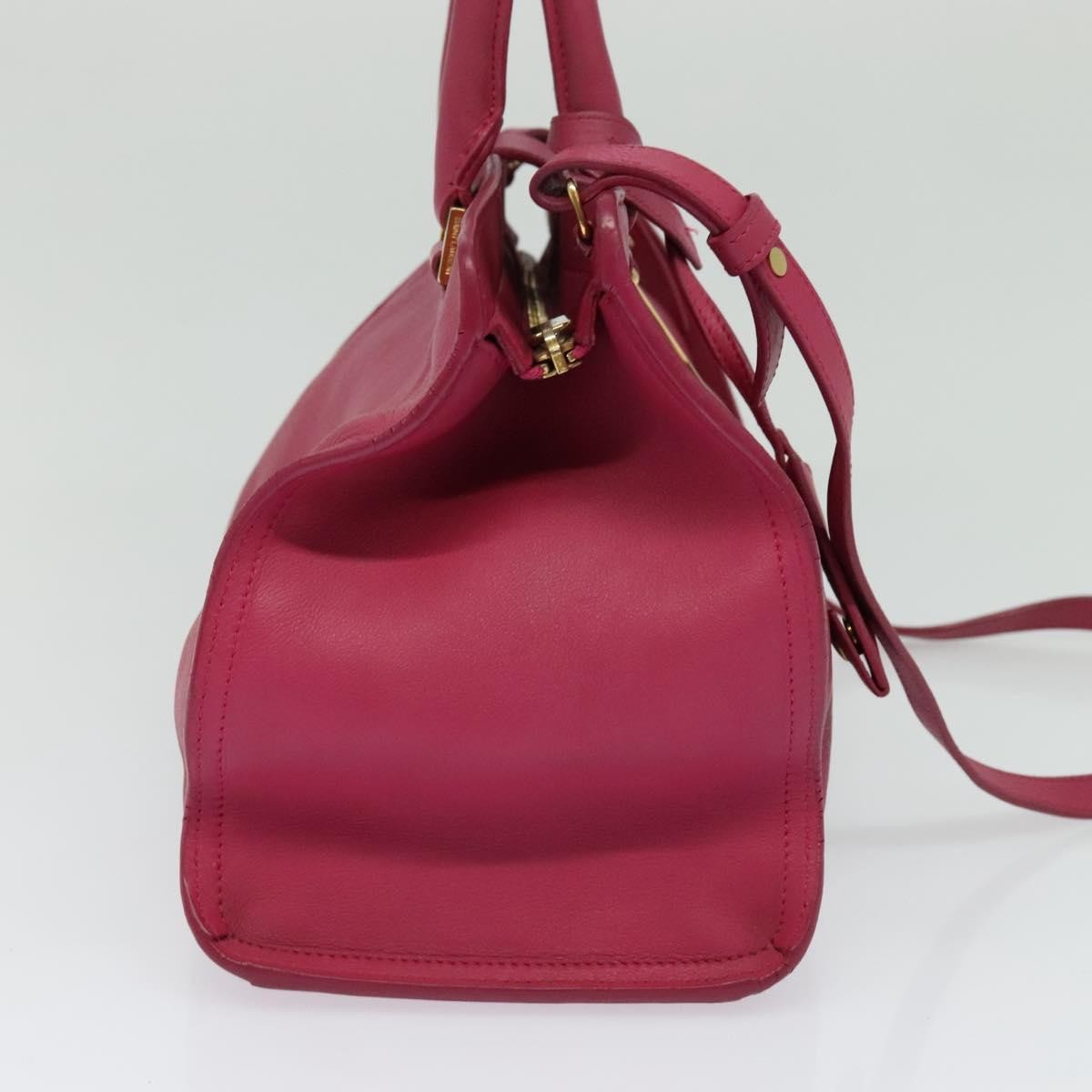Saint Laurent Classic Y Cabas Leather, PINK, LEATHER, Tote bag