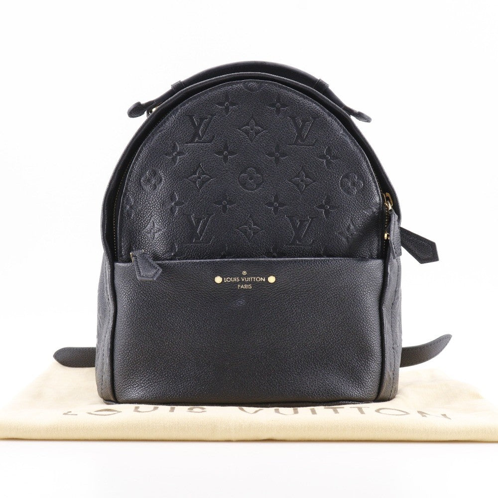 Louis Vuitton Sorbonne Backpack Pins Monogram Empreinte Leather, BLACK, CANVAS, Backpack