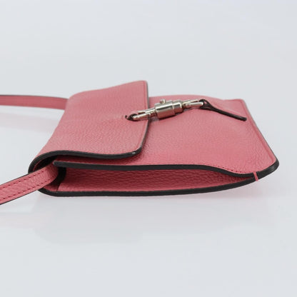 Gucci Jackie Soft Flap Shoulder Bag Leather, PINK, LEATHER, Shoulder bag