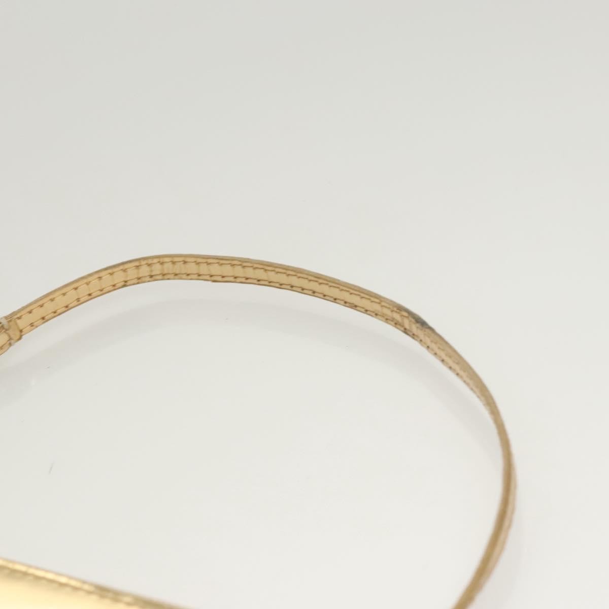 Louis Vuitton Pochette Plate Monogram mirror, GOLD, CANVAS, Clutche & pouche