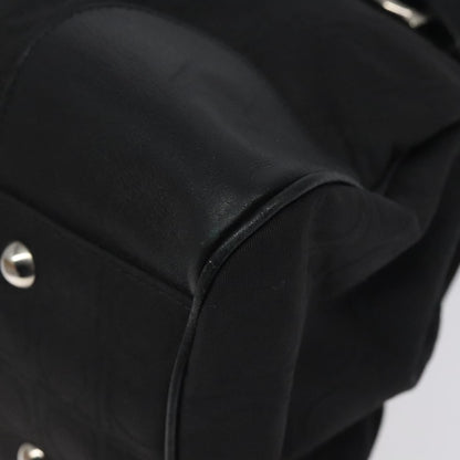 Salvatore Ferragamo Gancini handbag Nylon, BLACK, NYLON, Handbag