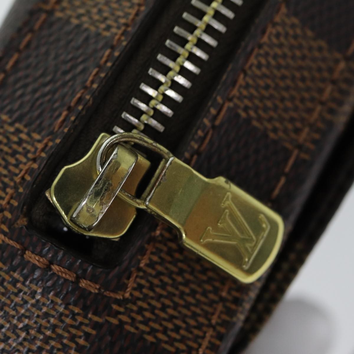 Louis Vuitton Geronimos Waist Bag Damier, BROWN, CANVAS, Travel bag