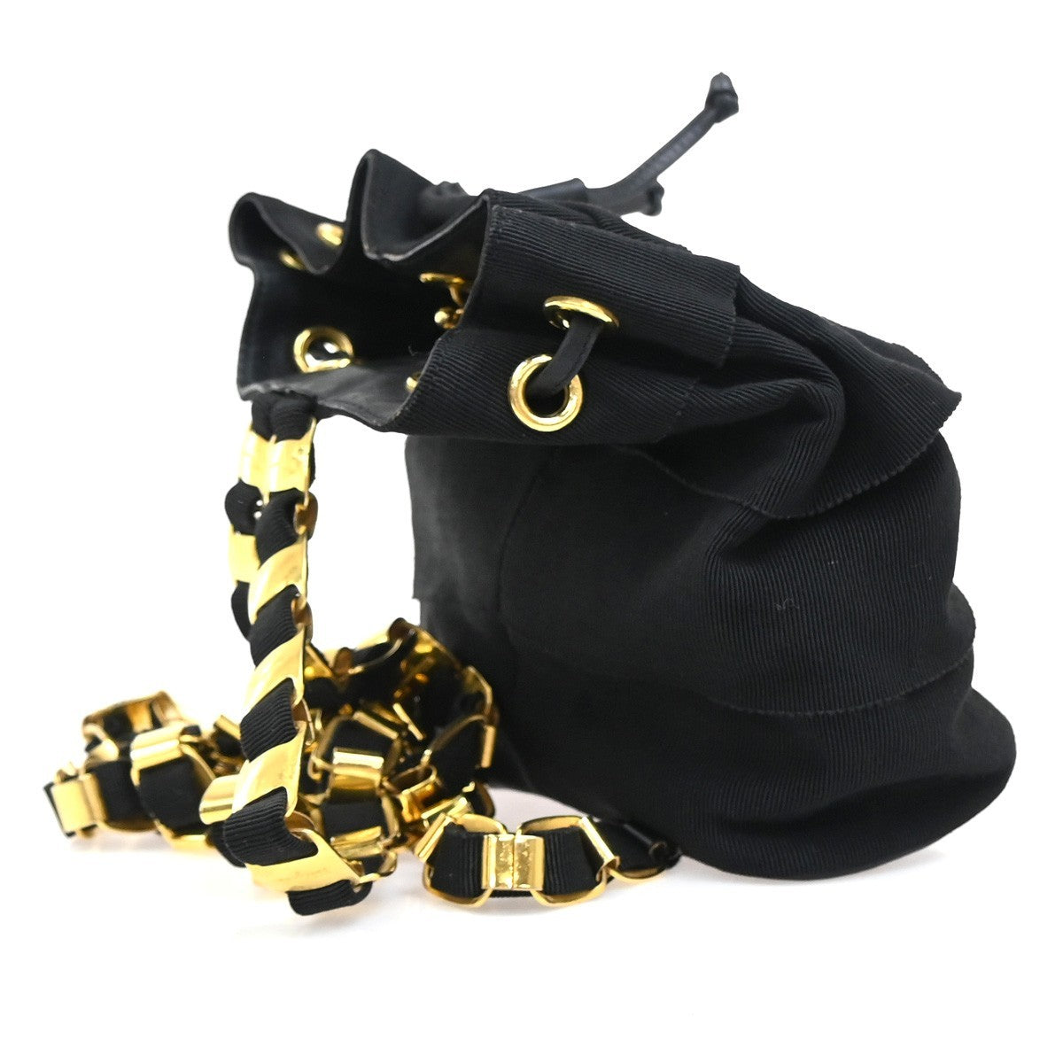 Salvatore Ferragamo Vala Backpack Canvas, Black, Canvas, Backpack