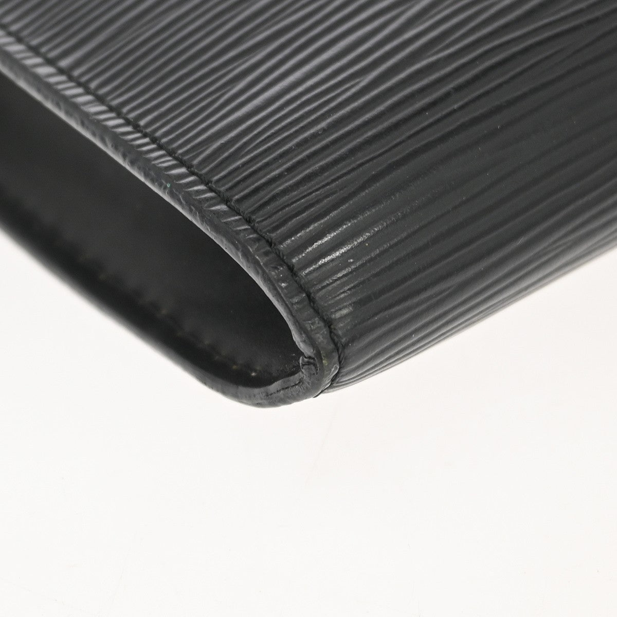 Louis Vuitton Pochette Accessoires Epi Leather, Black, Leather, Clutch