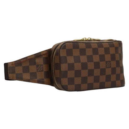 Louis Vuitton Geronimos Waist Bag Damier, BROWN, CANVAS, Travel bag