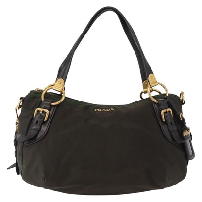 Prada Vintage Handbag Tessuto, KHAKI, NYLON, Handbag
