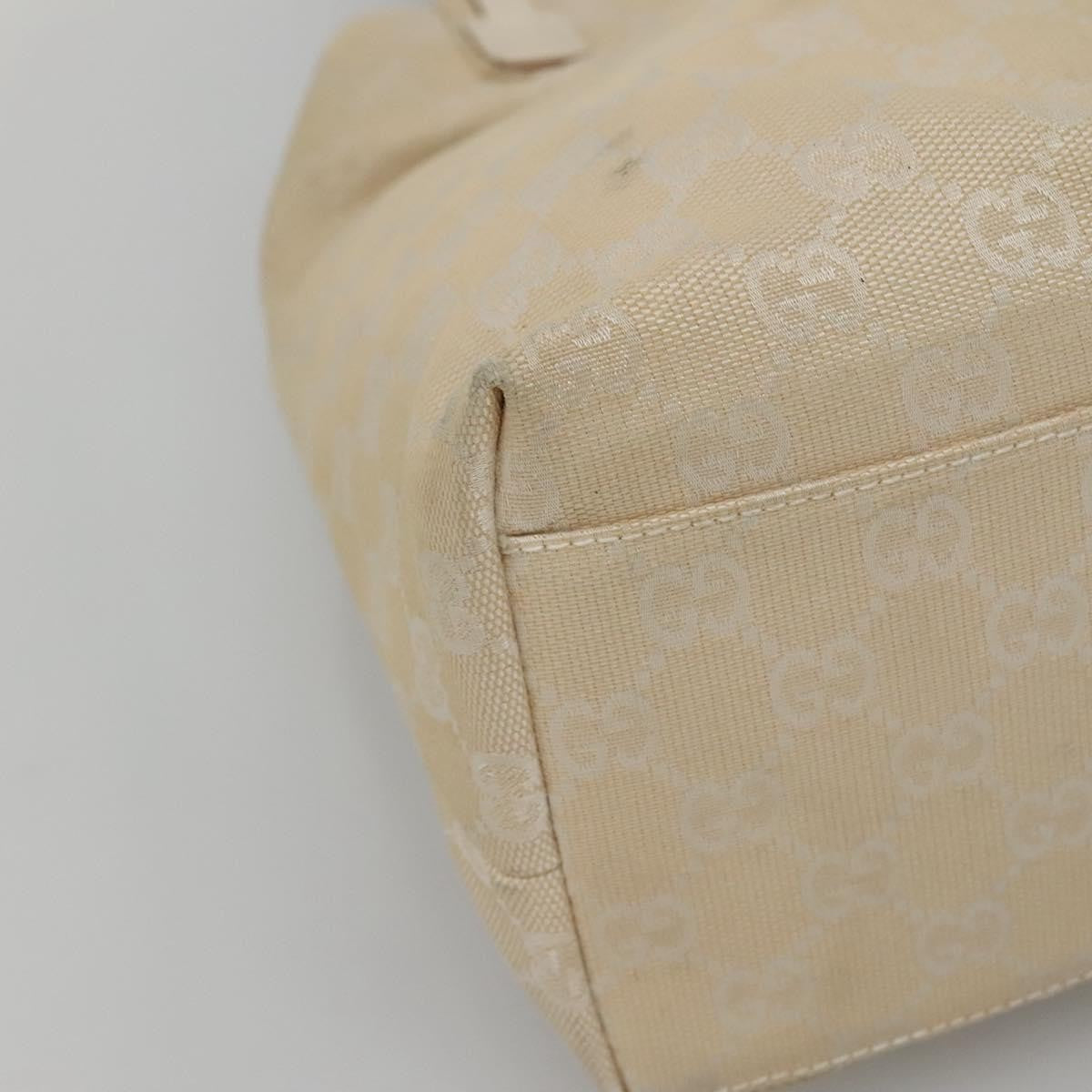 Gucci Double Pocket Tote GG Canvas, BEIGE, CANVAS, Shoulder bag