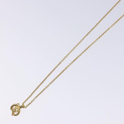Christian Dior CD Pendant Necklace Metal, GOLD, METAL, Necklace