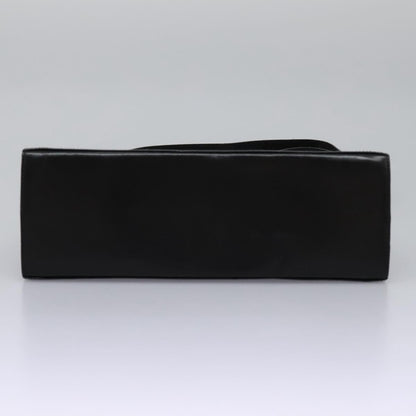 Salvatore Ferragamo Gancini Convertible Top Handle Bag Leather, BLACK, LEATHER, Handbag