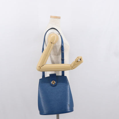 Louis Vuitton Cluny Shoulder Bag Epi Leather, BLUE, LEATHER, Shoulder bag