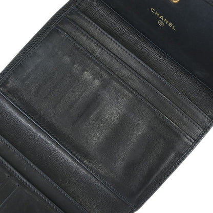 Chanel Timeless CC French Wallet Caviar, Black, Calfskin, Wallet