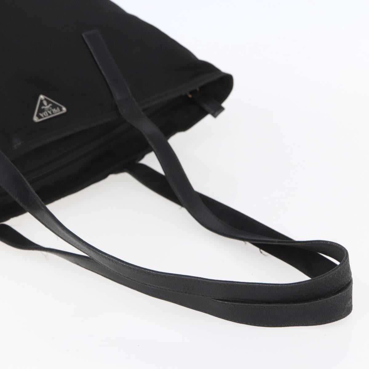 Prada Vintage Zip Tote Tessuto, BLACK, NYLON, Tote bag