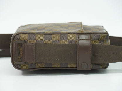 Louis Vuitton Olav Handbag Damier, BROWN, CANVAS, Shoulder bag