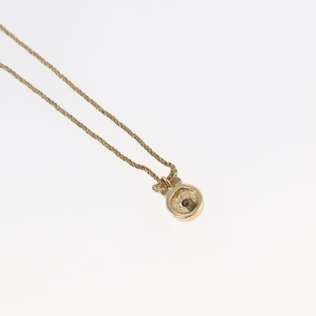 Christian Dior CD Pendant Necklace Metal, GOLD, METAL, Necklace